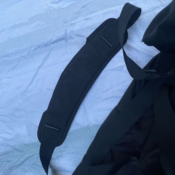 LANDS' END Black Square BIG DUFFLE TRAVEL BAG 30"  monogram - Picture 8 of 13